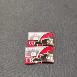 Maxell UR 90 Blank Audio Cassette Tapes (2 Pack) Normal Bias 90 Min Brand New